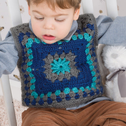 Bernat Crochet Wee Granny Vest Crochet Vest made in Bernat Yarn
