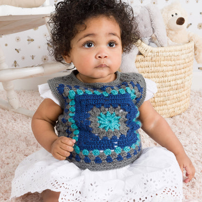Bernat Crochet Wee Granny Vest Crochet Vest made in Bernat Yarn