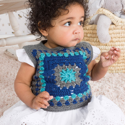 Bernat Crochet Wee Granny Vest Crochet Vest made in Bernat Yarn
