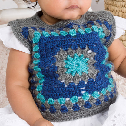Bernat Crochet Wee Granny Vest Crochet Vest made in Bernat Yarn