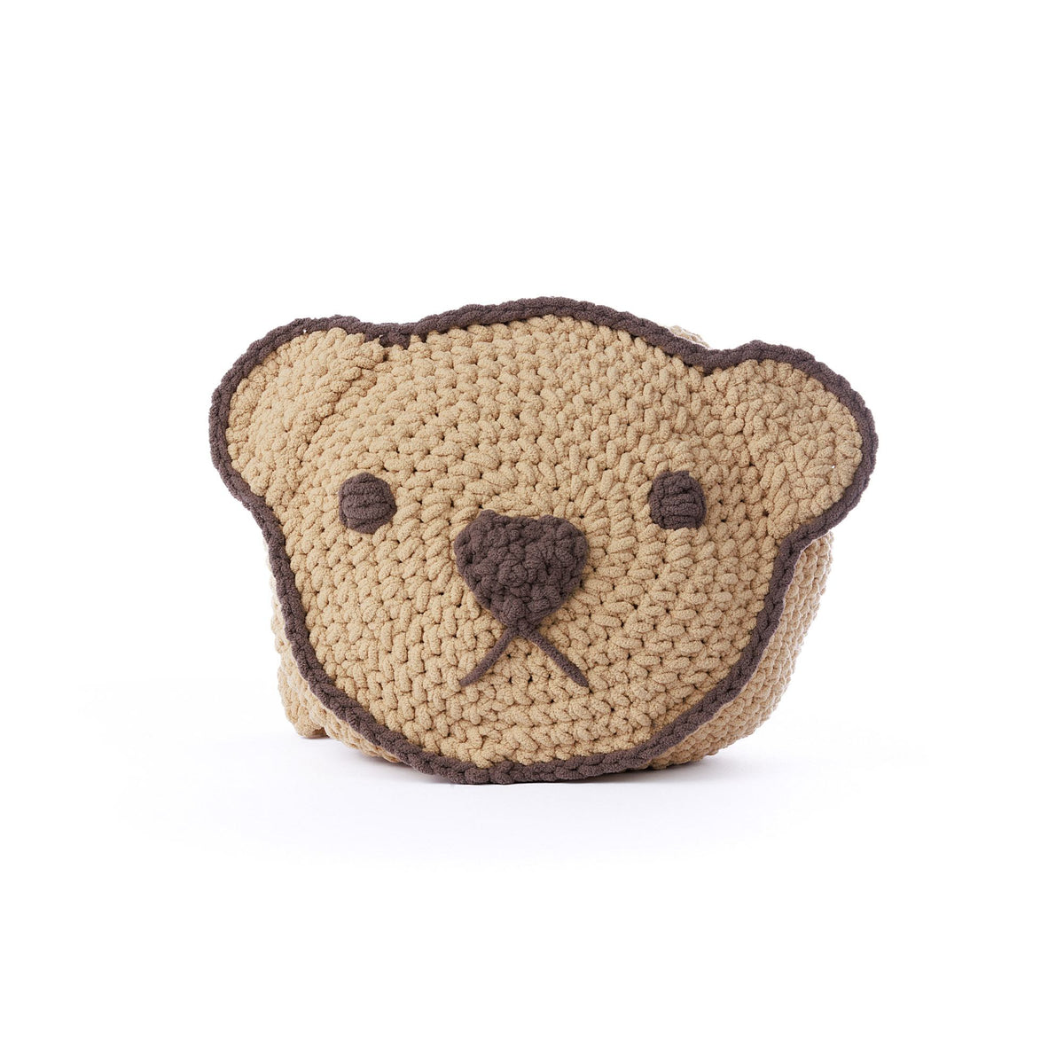 Crochet Bear-Y Cute Backpack made using Bernat yarn