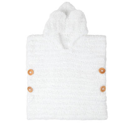 Bernat Crochet Kids Polar Bear Poncho Crochet Poncho made in Bernat Pipsqueak Yarn