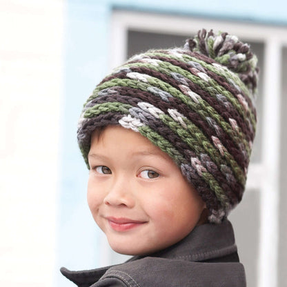 Bernat Crochet Spiral Hat Crochet Hat made in Bernat Softee Chunky yarn