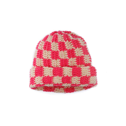 Bernat Side-to-Side Checkerboard Crochet Hat Side-To-Side Checkerboard Crochet Hat made using Bernat yarn