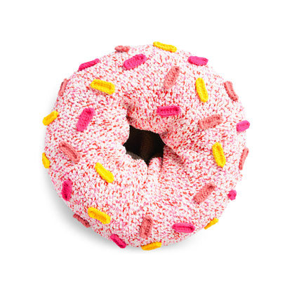 Bernat Crochet Donut Pouf Sprinkles & Bolster Pillows Crochet Donut Pouf Sprinkles & Bolster Pillows made using Bernat yarn