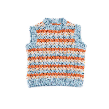 Bernat V Stitch Stripes Crochet Vest V Stitch Stripes Crochet Vest made using Bernat yarn