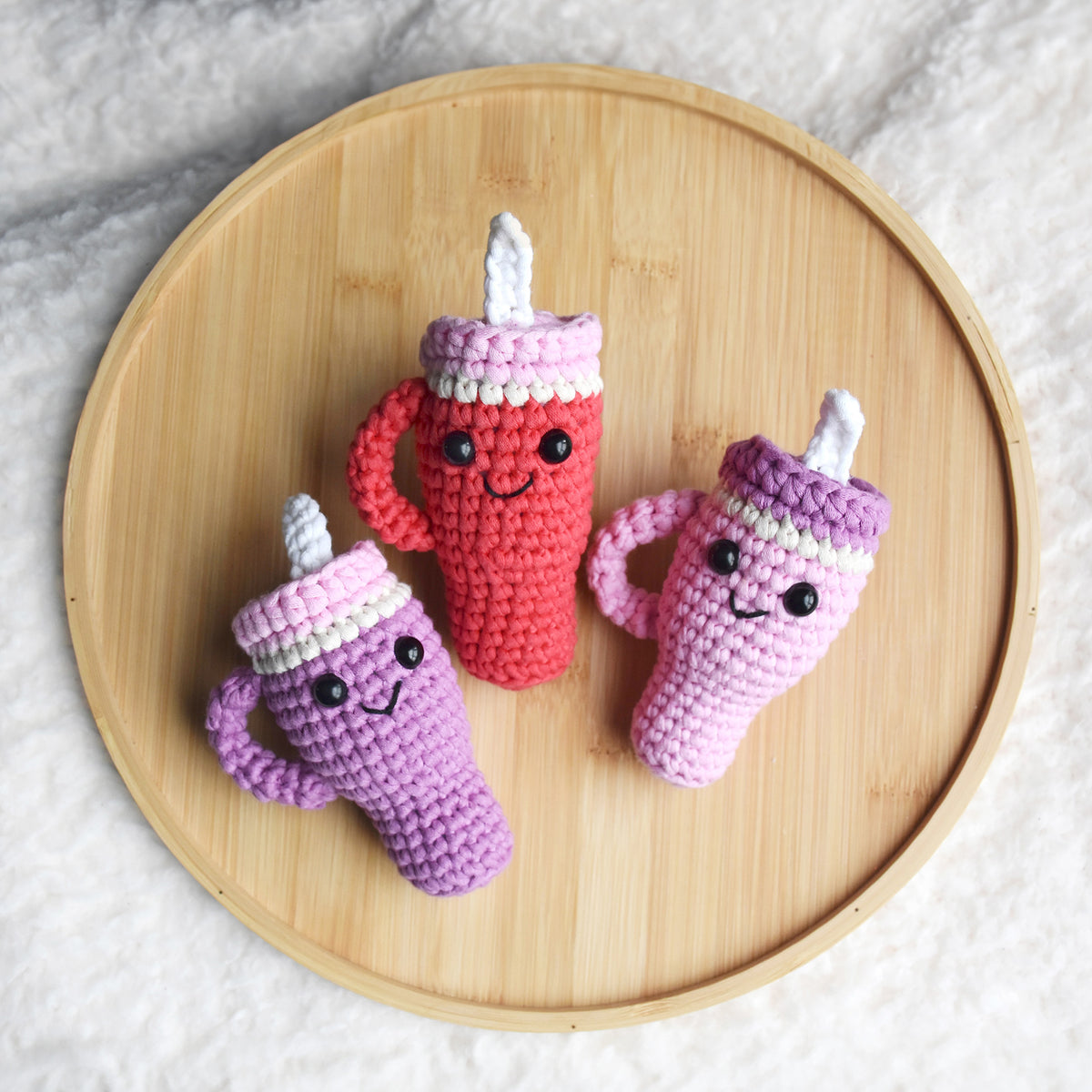 Valentines Yarnley made using Bernat yarn