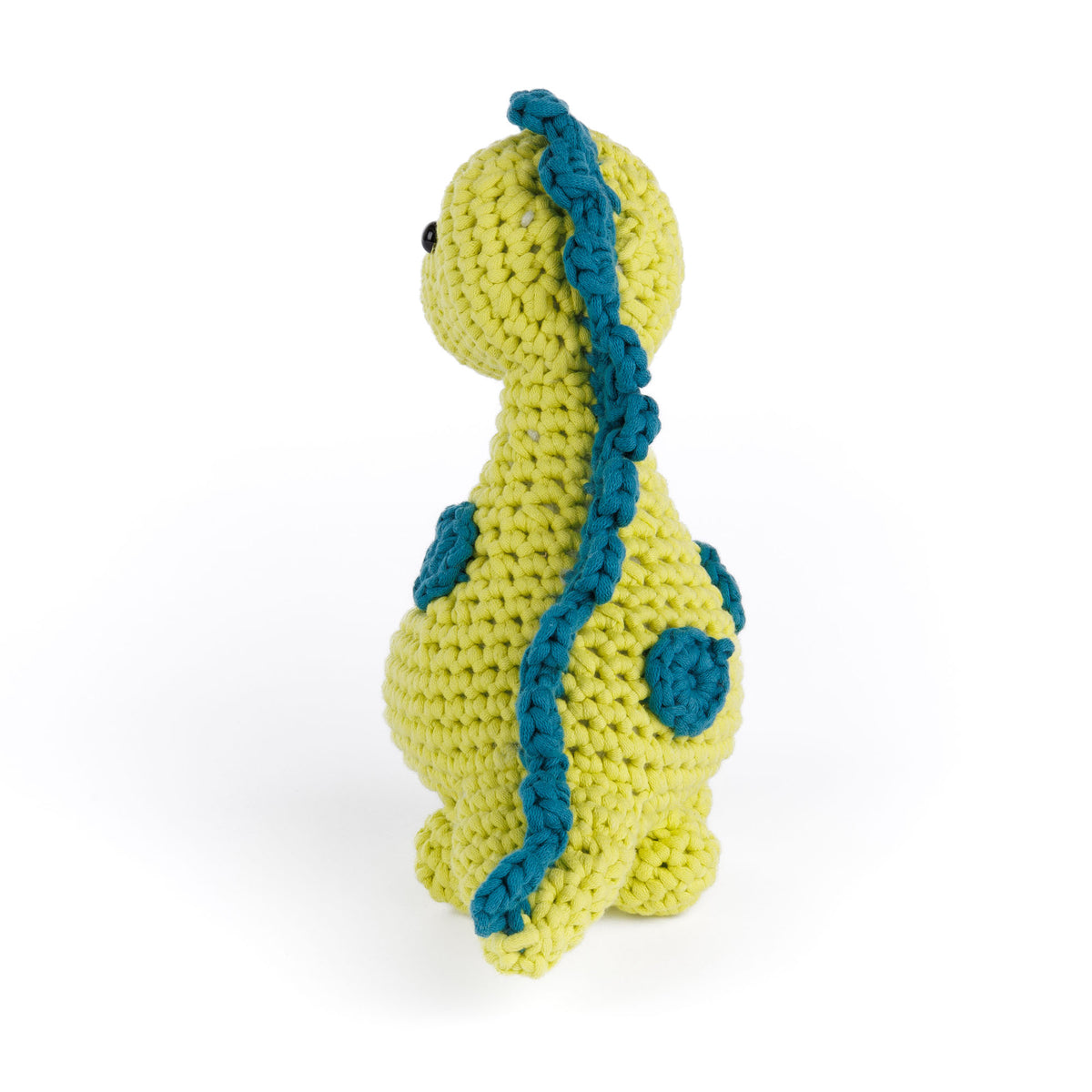 Crochet Dino Buddy made using Bernat yarn