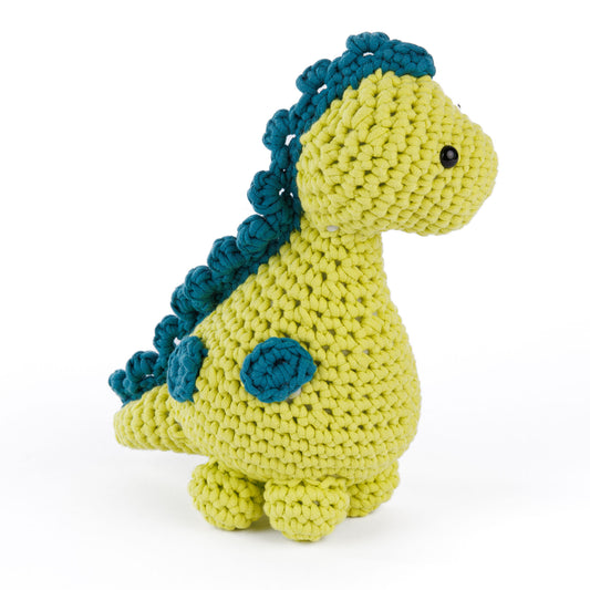 Crochet Dino Buddy made using Bernat yarn