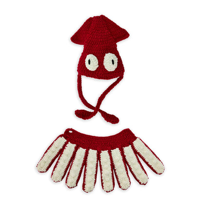 Bernat Crochet Giant Squid Hat and Cape Costume All Variants