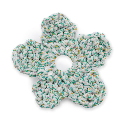 Bernat Fabulous Flower Crochet Hair Scrunchie Tulip Parade