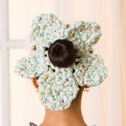 Bernat Fabulous Flower Crochet Hair Scrunchie Tulip Parade