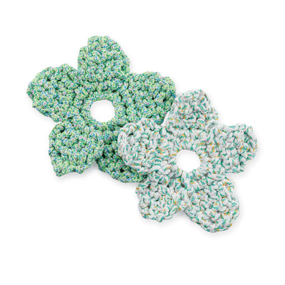 Bernat Fabulous Flower Crochet Hair Scrunchie All Variants