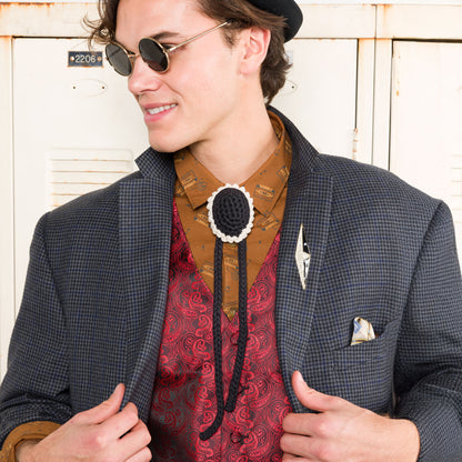 Bernat Crochet Bolo Tie Crochet Bolo Tie made using Bernat yarn