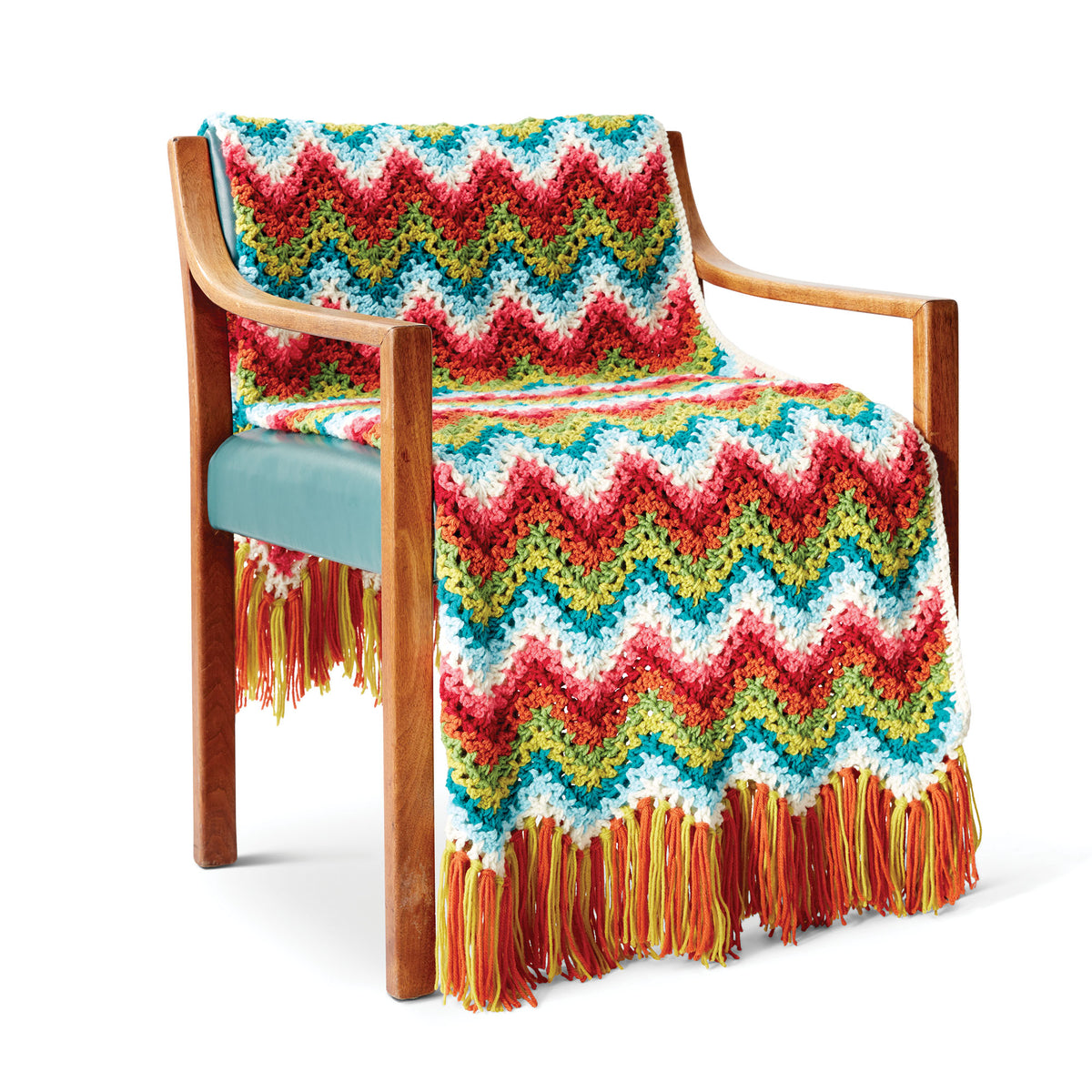 Crochet Blanket made in Bernat Super Value yarn,Version 1