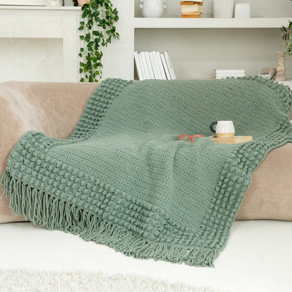 Bernat Bobble Frame Crochet Blanket Crochet Blanket made in Bernat Blanket Yarn