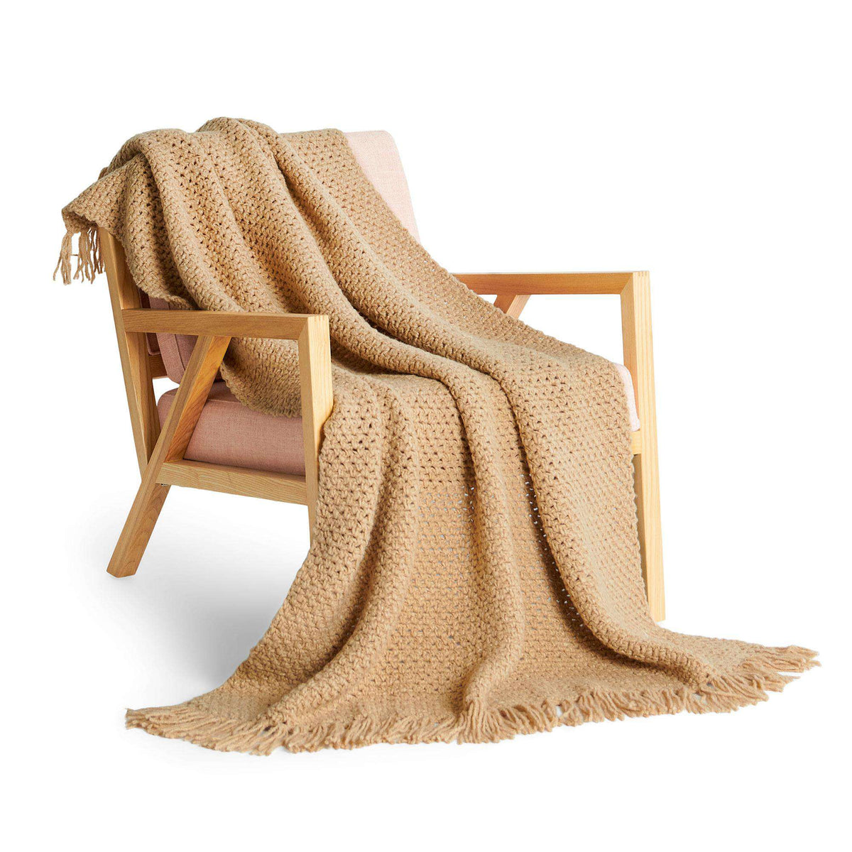 Crochet Blanket made in Bernat Felted Yarn