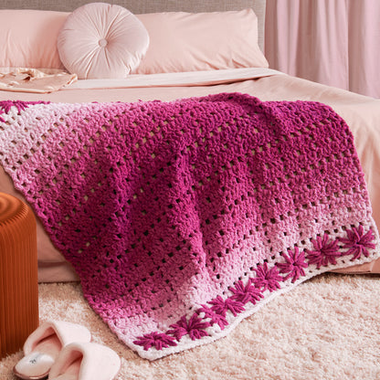 Bernat Flower Burst Crochet Lapghan Version 2