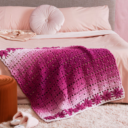 Bernat Flower Burst Crochet Lapghan Version 2
