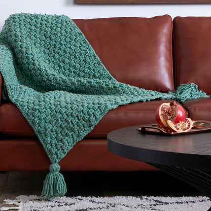 Bernat Forever Fleece Crochet Basketweave Blanket Crochet Blanket made in Bernat Forever Fleece Tweeds Yarn