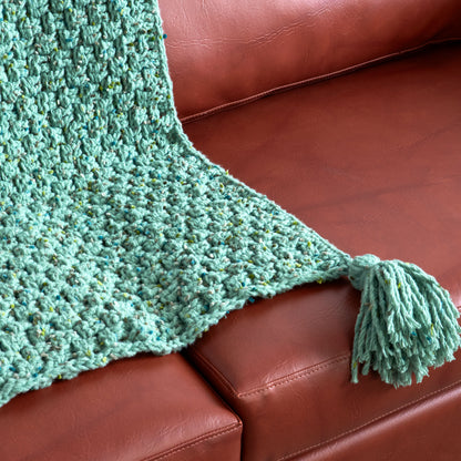 Bernat Forever Fleece Crochet Basketweave Blanket Crochet Blanket made in Bernat Forever Fleece Tweeds Yarn