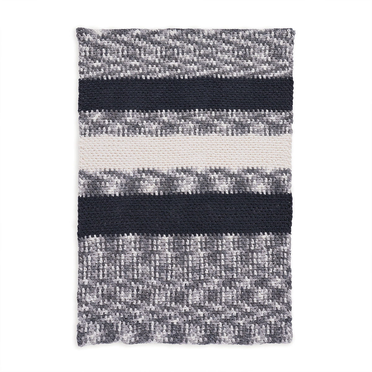 Crochet Blanket made in Bernat Plush Yarn