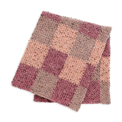 Bernat Squared Up Crochet Blanket Crochet Blanket made in Bernat Forever Fleece Tweeds Yarn
