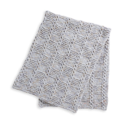 Bernat Blocks fo Garter Knit Blanket Crochet Blanket made in Bernat Felted Yarn