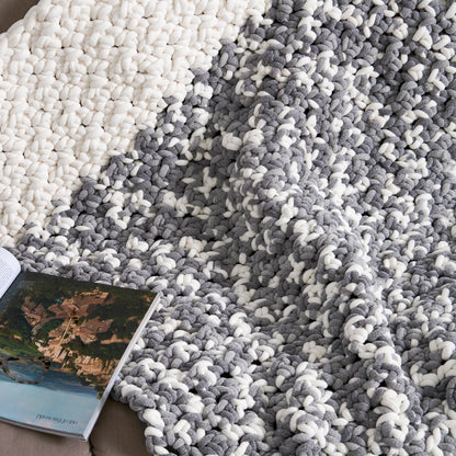 Bernat the Fast & the Fluffiest Crochet Blanket Crochet Blanket made in Bernat Plush Big Yarn