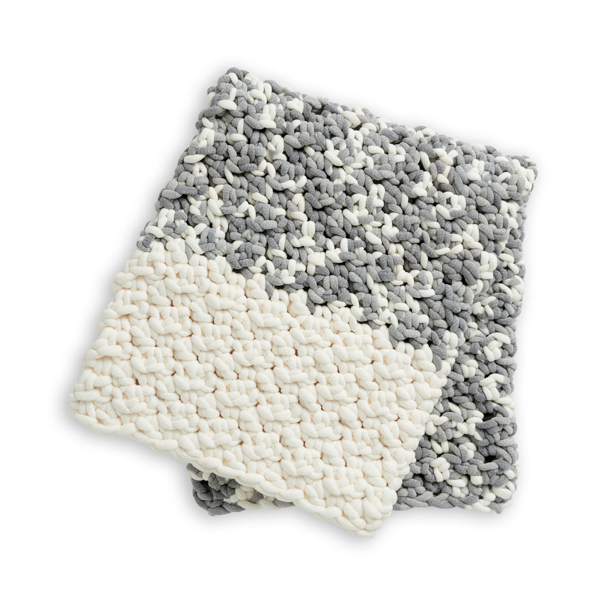 Crochet Blanket made in Bernat Plush Big Yarn
