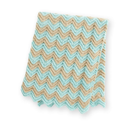 Bernat Crochet Chevron Stripes Thow Crochet Thow made in Bernat Forever Fleece Finest Yarn