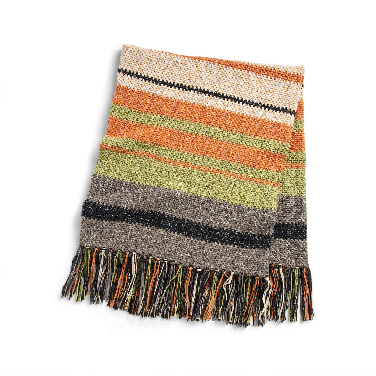 Crochet Blanket made in Bernat Lattice Yarn