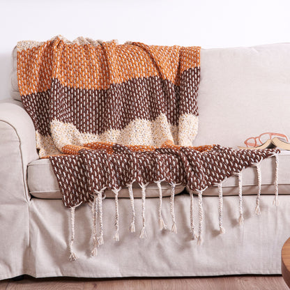 Bernat Woven Look Crochet Throw Crochet LookThrow made in Bernat Lattice Yarn