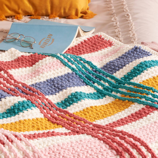 Crochet Blanket made in Bernat Blanket Yarn