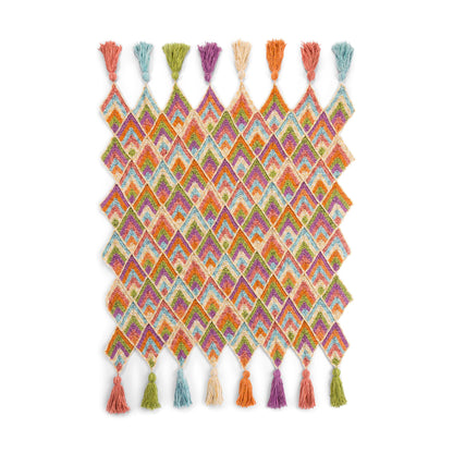 Bernat Peaks and Valleys Crochet Blanket Crochet Blanket made in Bernat Yarn