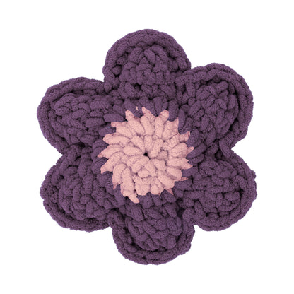 Bernat Daisy Days Crochet Pillow Daisy Days Crochet Pillow made using Bernat yarn on a white background