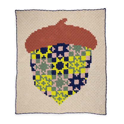 Bernat Quilted Acorn Crochet Blanket Bernat Quilted Acorn Crochet Blanket