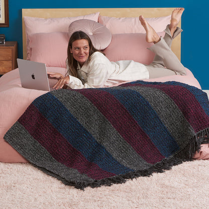 Bernat Bump in the Road Crochet Blanket Bump In The Road Crochet Blanket made using Bernat yarn