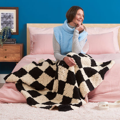 Bernat Crochet C2C Checkerboard Blanket Crochet C2C Checkerboard Blanket made using Bernat yarn