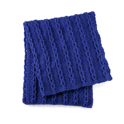 Bernat Looped Cable Lines Crochet Blanket Looped Cable Lines Crochet Blanket made using Bernat yarn