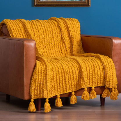 Bernat Fluffee Ridges Crochet Blanket Fluffee Ridges Crochet Blanket made using Bernat yarn
