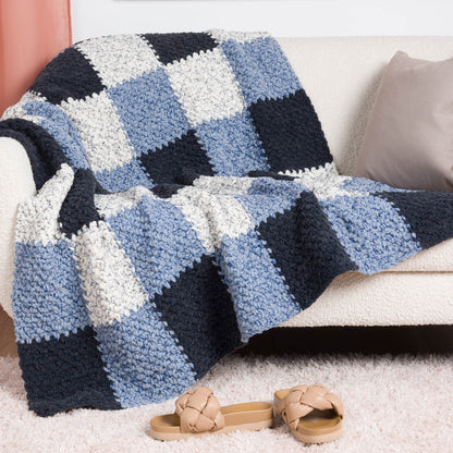 Bernat Checks & Balances Crochet Blanket Checks & Balances Crochet Blanket made using Bernat yarn