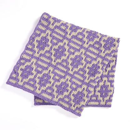 Bernat Prism Pathways Mosaic Crochet Blanket Prism Pathways Mosaic Crochet Blanket made using Bernat yarn