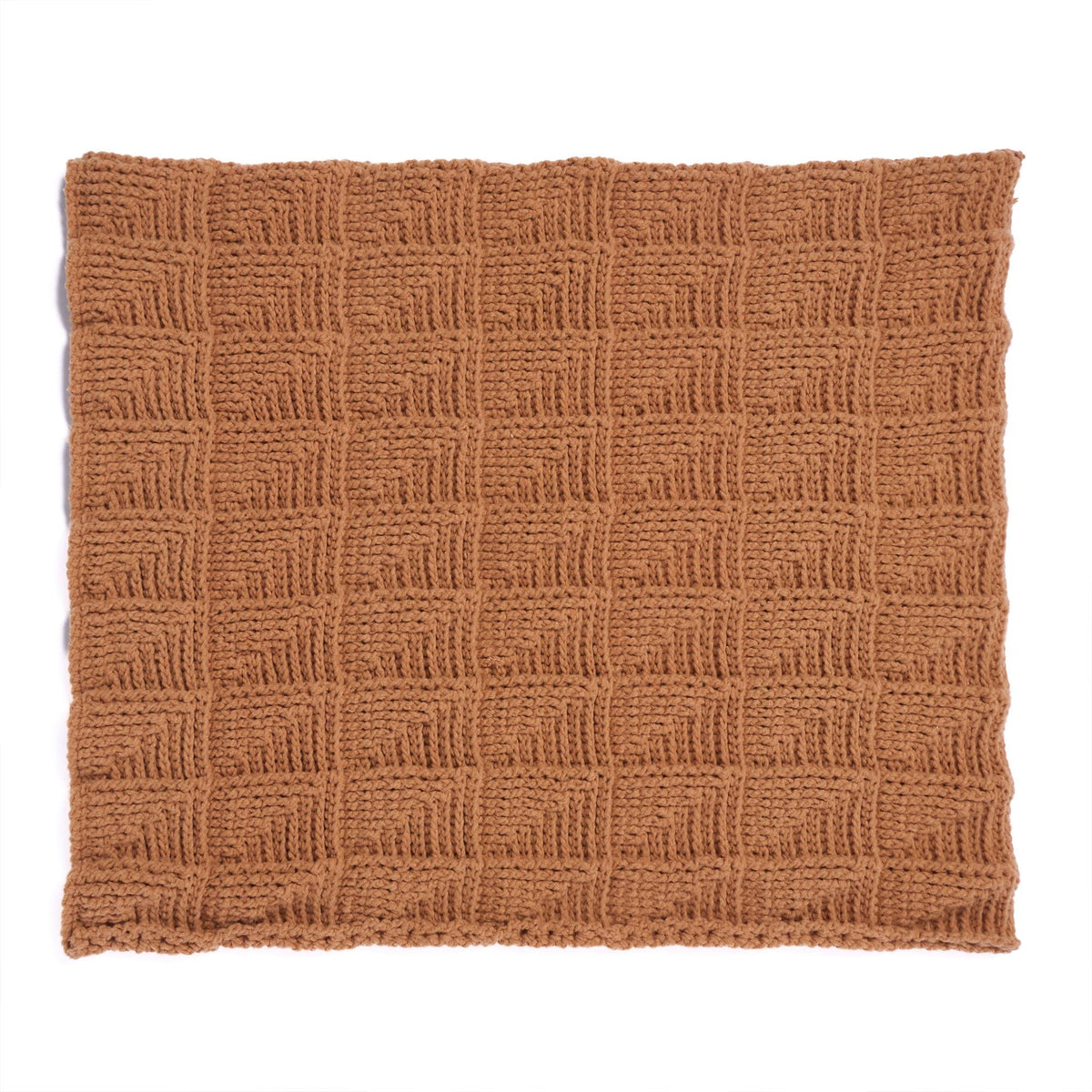 Embossed Faux-Miter Crochet Throw made using Bernat yarn