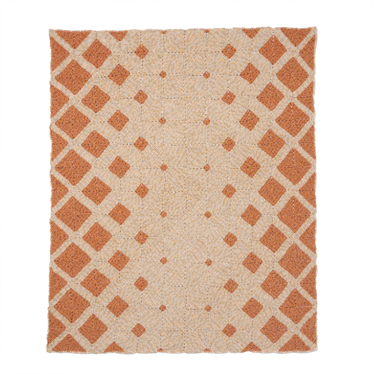 Crochet Citrine Sunset Blanket made using Bernat yarn