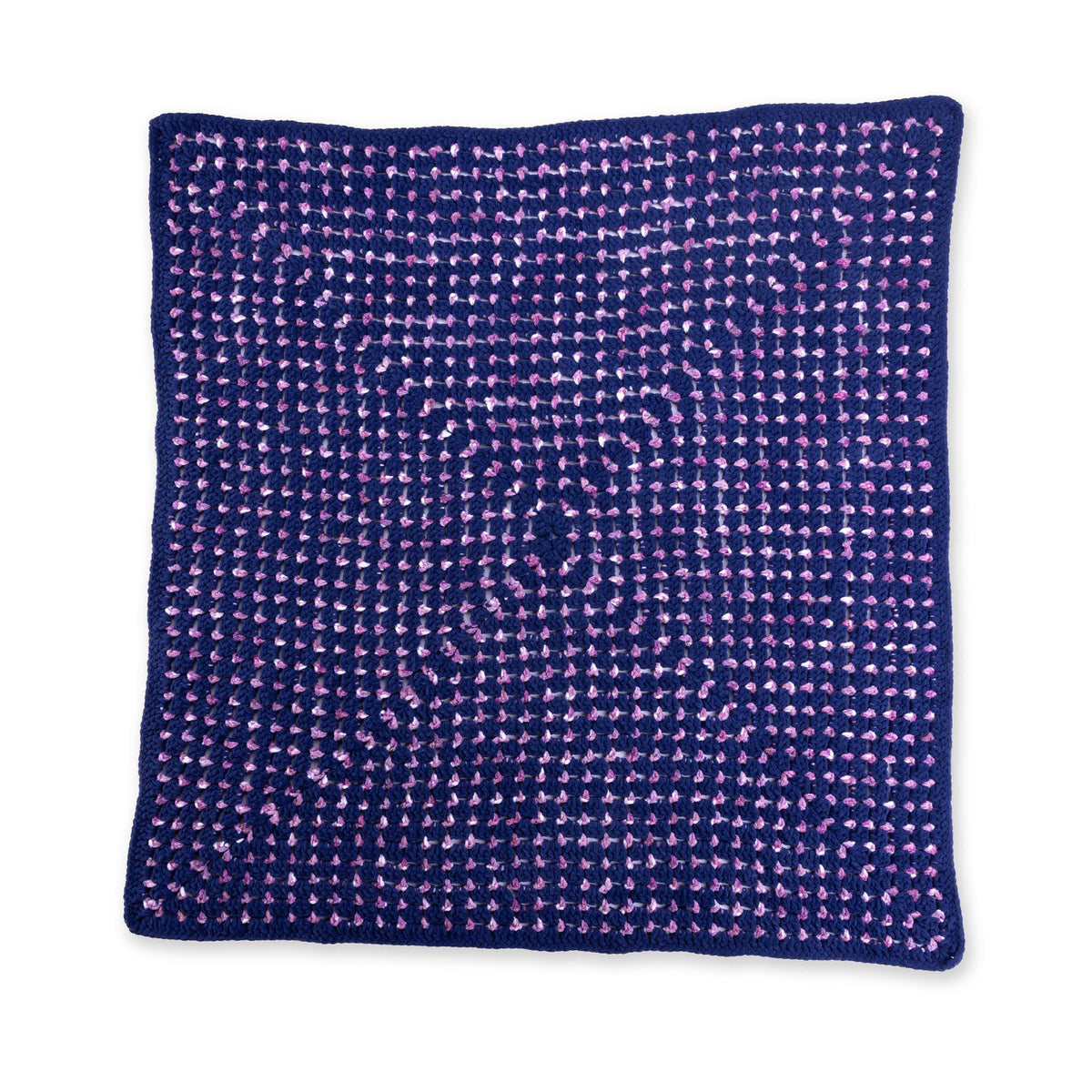 Crochet Brickwork Blanket made using Bernat yarn