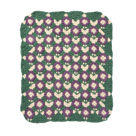 Flower Patch Crochet Blanket made using Bernat yarn