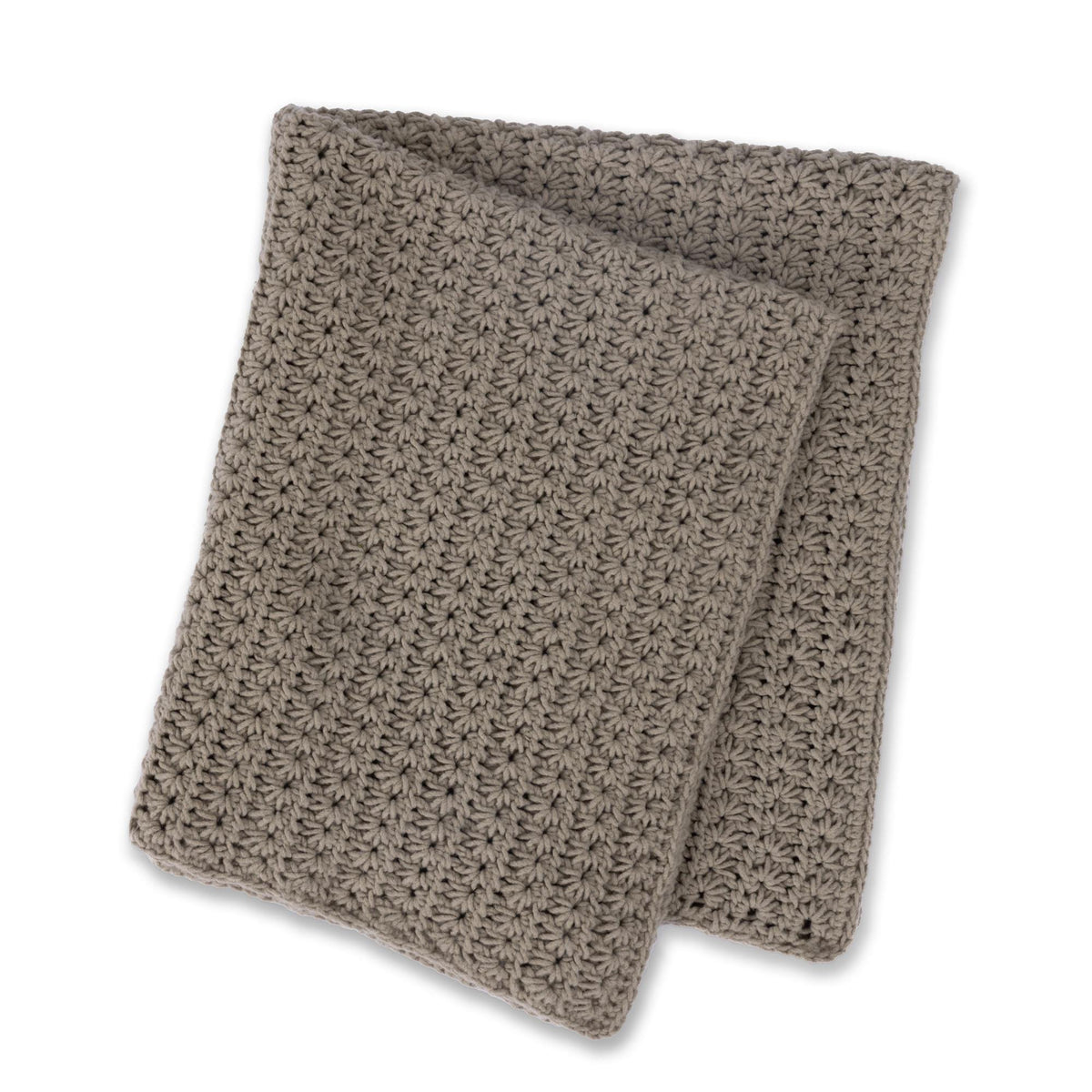 Star Stitch Crochet Blanket made using Bernat yarn