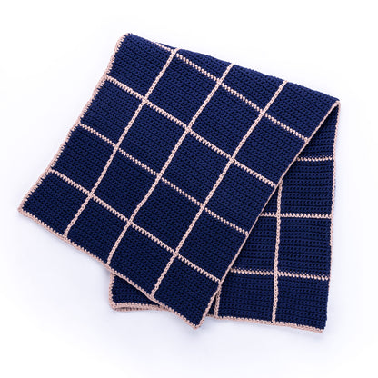 Bernat Crochet Dusk & Dawn Windowpane Blanket Crochet Dusk & Dawn Windowpane Blanket made using Bernat yarn