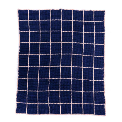 Bernat Crochet Dusk & Dawn Windowpane Blanket Crochet Dusk & Dawn Windowpane Blanket made using Bernat yarn